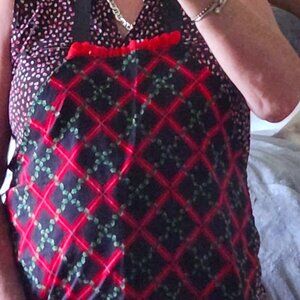 J10 - Retro Home-made Apron - Full Halter w/large pockets